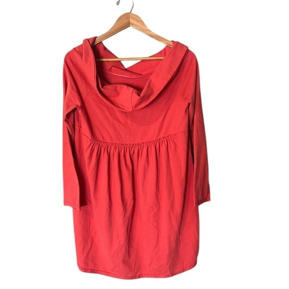 NWT Anthropologie Saturday Sunday Coral Off Shoulder Mini Dress - Picture 3 of 11